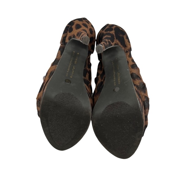 Chinese Laundry Women’s Brown Peep Toe High Heel Cheetah Pumps Size 6.5 Women’s - Picture 11 of 11